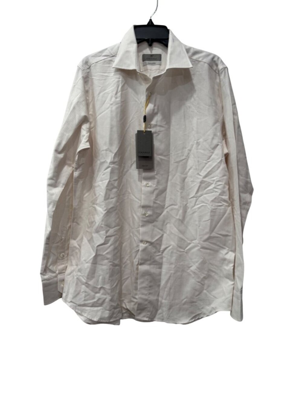 New Canali Men's Size 42-16.5 Impeccabile Dress Shirt Long Sleeve Made In Italy